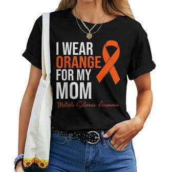 I Wear Orange For My Mom Ms Warrior Multiple Sclerosis Women T-shirt - Monsterry CA