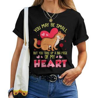 Weasel Lover You Take Up A Big Piece Of My Heart Weasel Women T-shirt - Monsterry UK