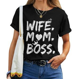 For Wife Mom Boss Mother's Day Women T-shirt - Monsterry