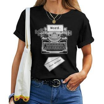Word To Your Mother 80S And 90S Rap Women T-shirt - Monsterry