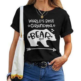 World's Best Grandma Bear For Grandmothers Women T-shirt - Monsterry CA