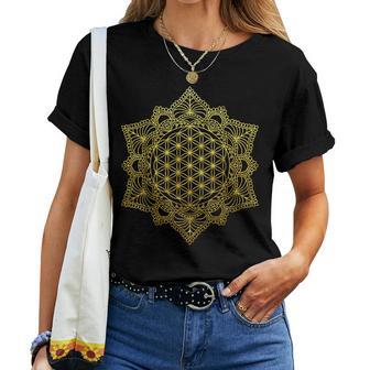 Yoga Blume Des Lebens Buddhistische Meditation Mandala T-shirt Frauen - Geschenkecke