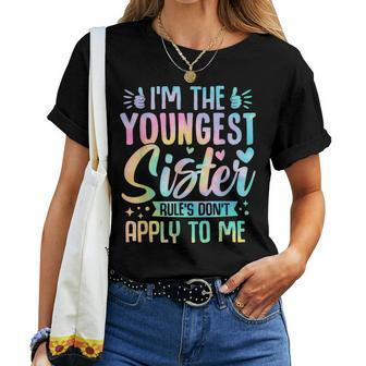 Youngest Sister Rules Don't Apply To Me Matching Women T-shirt - Monsterry DE