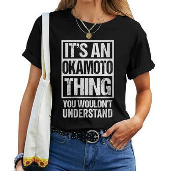 岡本苗字名字 An Okamoto Thing You Wouldn't Understand Family Name Women T-shirt - Seseable