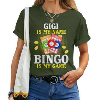 Bingo Gigi Is My Name Christmas Xmas Women T-shirt - Monsterry CA