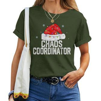 Chaos Coordinator Christmas Family Matching Group Xmas Women T-shirt - Monsterry UK