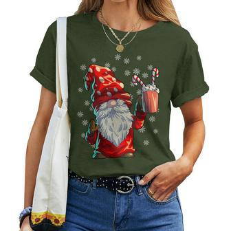 Christmas Gnome Buffalo Plaid Red Christmas Women T-shirt - Monsterry UK