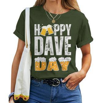 Dave Name Matching Birthday Beer Christmas Idea Women T-shirt | Mazezy UK