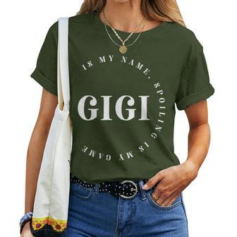 Gigi Is My Name Spoiling Is My Game Christmas Women T-shirt - Monsterry DE