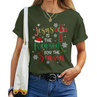 Jesus Is The Reason For The Season Christian Faith Christmas Women T-shirt - Seseable
