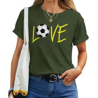 Love Crazy Soccer Mom Life Christmas For Women Women T-shirt - Monsterry UK