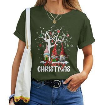 Merry Christmas Gnomes Xmas Family Women Women T-shirt | Mazezy