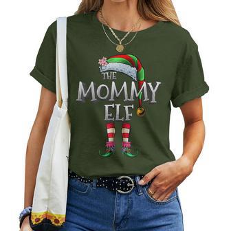 The Mommy Elf Matching Family Christmas Elf Mom Women T-shirt - Monsterry DE