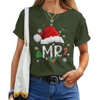Mr And Mrs Santa Couple Wife Husband Matching Ugly Christmas Women T-shirt - Monsterry
