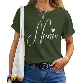 Nana For Grandma Mother's Day Christmas Birthday Women T-shirt - Seseable