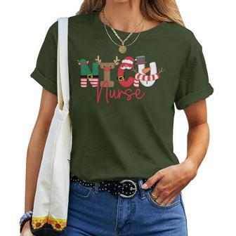 Nicu Nurse Christmas Christmas Icu Neonatal Women T-shirt - Thegiftio UK
