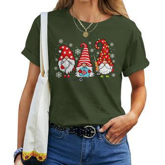 Nurse Christmas Gnomes Xmas Scrub Top Er Rn Nursing Gnomies Women T-shirt - Thegiftio