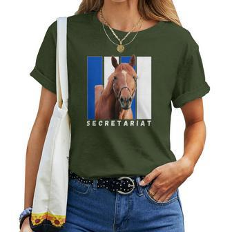 Secretariat Horse Horse Racing Del Mar Santa Anita Women T-shirt - Monsterry