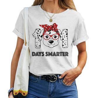 101 Days Smarter Dalmatian Dog Teacher 100Th Day Of School Women T-shirt - Monsterry DE