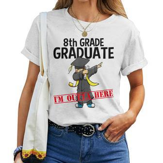 8Th Grade Graduation Dabbing Boy Party Idea Women T-shirt - Monsterry CA