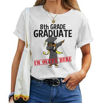 8Th Grade Graduation Dabbing Girl Party Women T-shirt - Monsterry UK