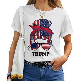 Bandana Headscarf Sunglasses Girls Trump Women T-shirt - Monsterry AU