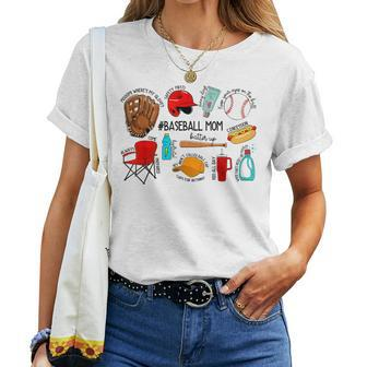 Baseball Mom Game Day Vibes Baseball Mama Women T-shirt | Mazezy AU