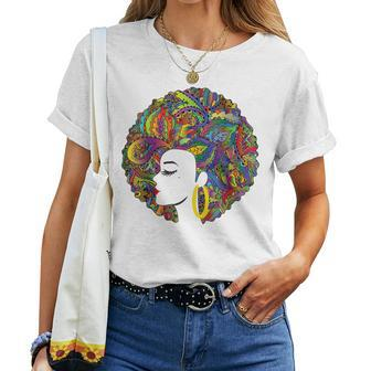 Beautiful Black Woman African American Black History Women T-shirt - Monsterry