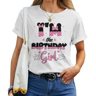 Im The Birthday Girl Mouse Family Matching Women T-shirt - Monsterry