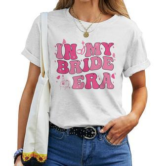 In My Bride Era Groovy Bride Bachelorette Party Bridesmaid Women T-shirt - Thegiftio UK