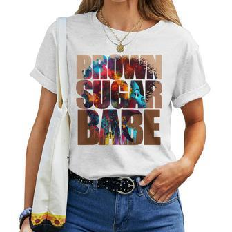Brown Sugar Babe Proud Afro Queen Black Pride Melanin Women T-shirt - Monsterry DE