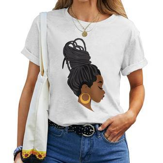 Cool Black Woman With Dreadlocks African American Afro Women Women T-shirt | Mazezy AU