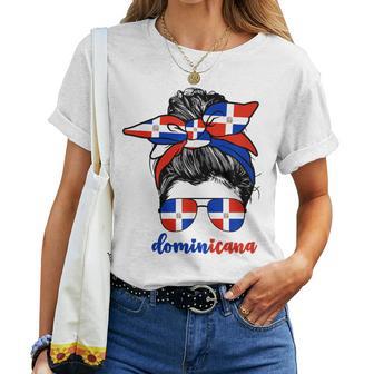 Cute Dominican Girl Republica Dominicana Flag Republic Women T-shirt - Thegiftio UK