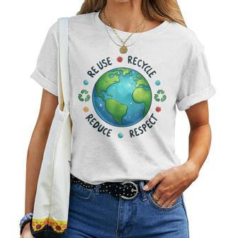 Earth Day Teacher Environment Day Recycle Earth Day Women T-shirt - Monsterry DE