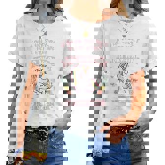 Enfant Licorne Filles Jeais Être Une Grande Soeur T-shirt femme - Cadeauxyz