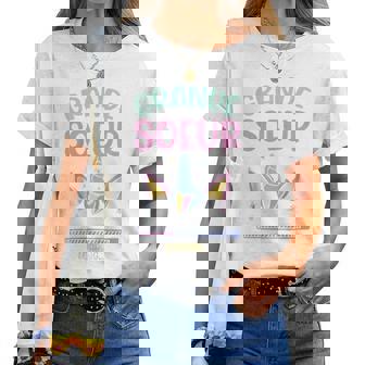 Enfant Licorne Filles Jeais Être Une Super Grande Soeur Loading T-shirt femme - Cadeauxyz