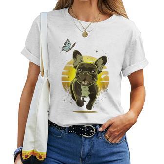 Frenchie Puppy Französische Bulldogge Hundeliebhaber Frenchie Mama Papa Raglan T-shirt Frauen - Geschenkecke