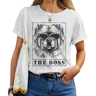 The Chow Chow Boss Mom Dad Dog Lover Women T-shirt - Monsterry DE