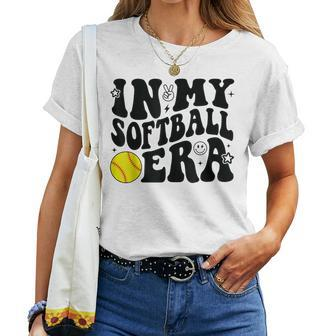 Game Day Retro Groovy SoftballIn My Softball Era Women T-shirt - Monsterry AU