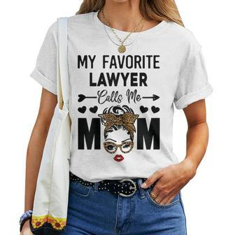 My Favorite Lawyer Calls Me Mom Women T-shirt - Seseable