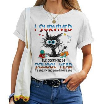 Teacher I Survived Last Day Of The School Year 2024 Women T-shirt | Mazezy UK