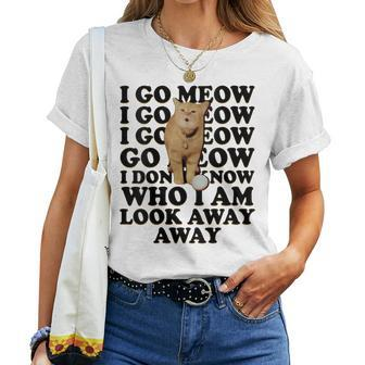 I Go Meow Singing Cat Meme Cat Kitty Lovers Women T-shirt - Monsterry CA