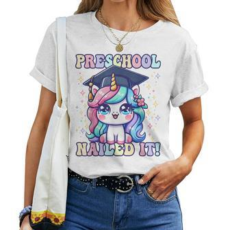 Graduation Preschool Unicorn Nailed It Pre-K Girls Grad Women T-shirt - Monsterry CA