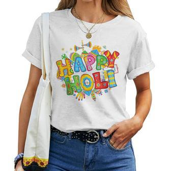 Happy Holi T Festival Colors India Hindu Kid Women T-shirt | Mazezy DE