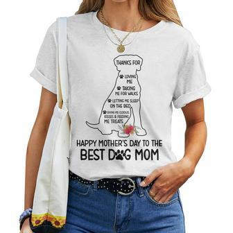 Happy Mother's Day To The Best Dog Mom Dog Lover Women T-shirt - Seseable