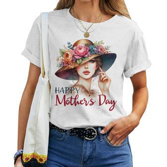 Happy Mother's Day Cute Floral Mom Mommy Grandma Womens Women T-shirt - Thegiftio UK
