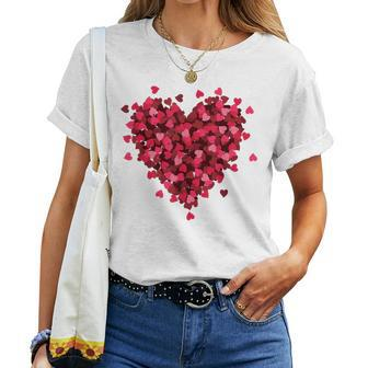 Hearts & Girls Valentine's Day Heart Cute Hearts Women T-shirt - Seseable