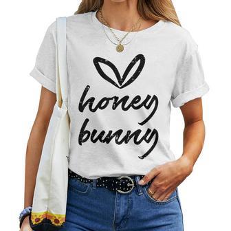 Honey Bunny Heart Cute Easter Couple Husband Wife Women Women T-shirt - Monsterry DE