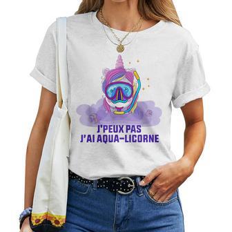 J'peux Pas J'ai Aqua Licorne Fille Enfants T-shirt femme - Cadeauxyz