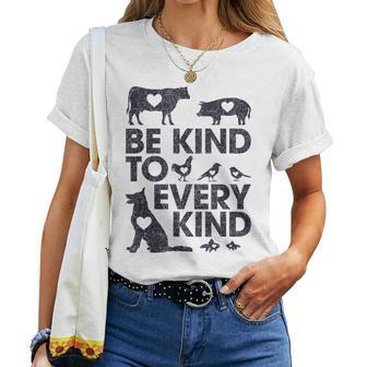 Be Kind To Every Kind Animals Lover Women T-shirt - Monsterry CA